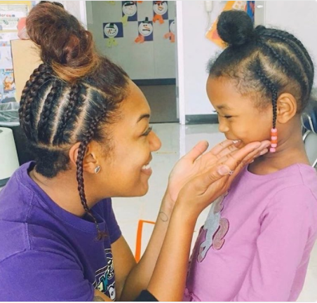 Teacher Made Same Hair Styles With Her Student Just To Make Her Feel Good  (See Photo) » Naijafinix