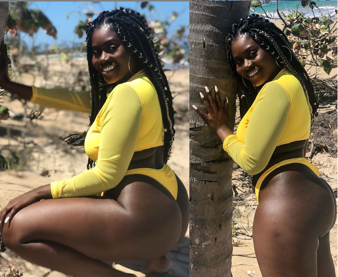 Curvy Nigerian Lady Causes A Stir On Twitter With Her Revealing Swimsuit Photos Naijafinix