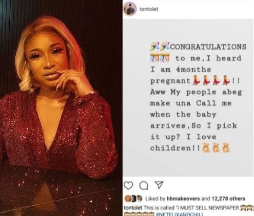 Tonto Dikeh Speaks On Rumours She’s ‘4-Month Pregnant