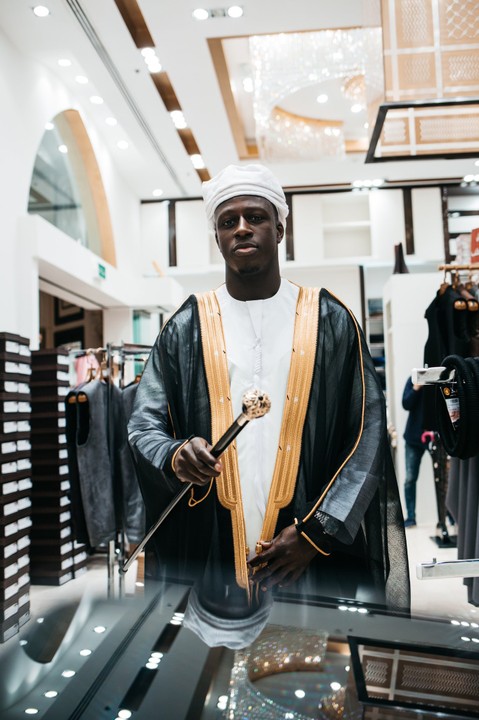 NaijafinixCheck Out Man City Star, Benjamin Mendy’s Sallah Outfit