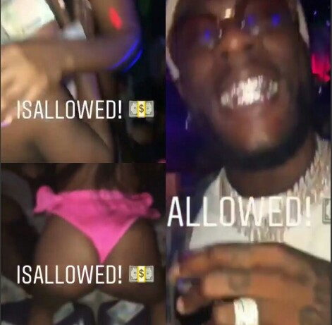 Burna Boy, D’banj, Phyno & Jude Okoye Hits A Strip Club In Lagos (Photos) Fans are reacting on seeing Buena Boy, D’banj, Phyno & Jude Okoye hit a strip club last night in Lagos. Burna Boy who’s still in mood of celebration over his recent award and birthday was seen dancing with strippers while Jude Okoye sprayed wads of N200 notes. In the video that has amassed thousands of views on social media, one of the strippers tried engaging Phyno in a dance but he blatantly refused.