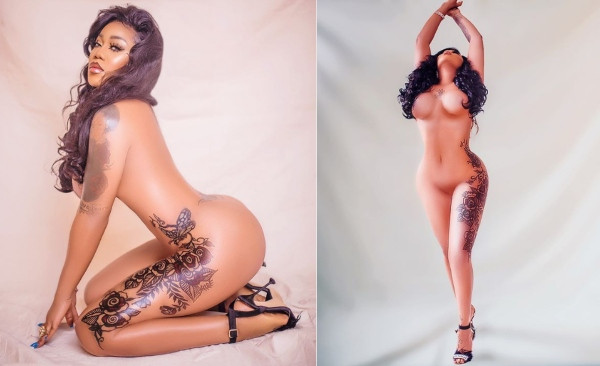 Toyin Lawani Fires Back At Critics After Going Completely Naked In Photos (18+) Toyin Lawani fired up her Instagram to go off on her critics following troll comments that trailed the completely nude photos she shared on the social media platform. 
