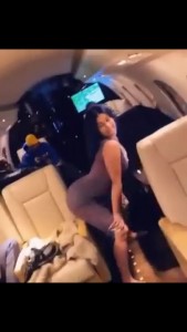 American rapper Cardi B is seen free styling, dancing and twerking in plane to Davido’s hit song Fall. She is enroute Nigeria and Ghana where she is billed to perform this December. It’s mad fun to watch.