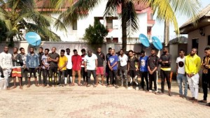 Operatives of the EFCC, Uyo Zonal Office in a joint operation with some of the Commission’s operatives from Abuja, in the early hours of Thursday, November 28th, stormed a buildin