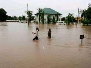 Sacred Heart Catholic Church Gwagwalada In A Pool Of Water As Flood Invades