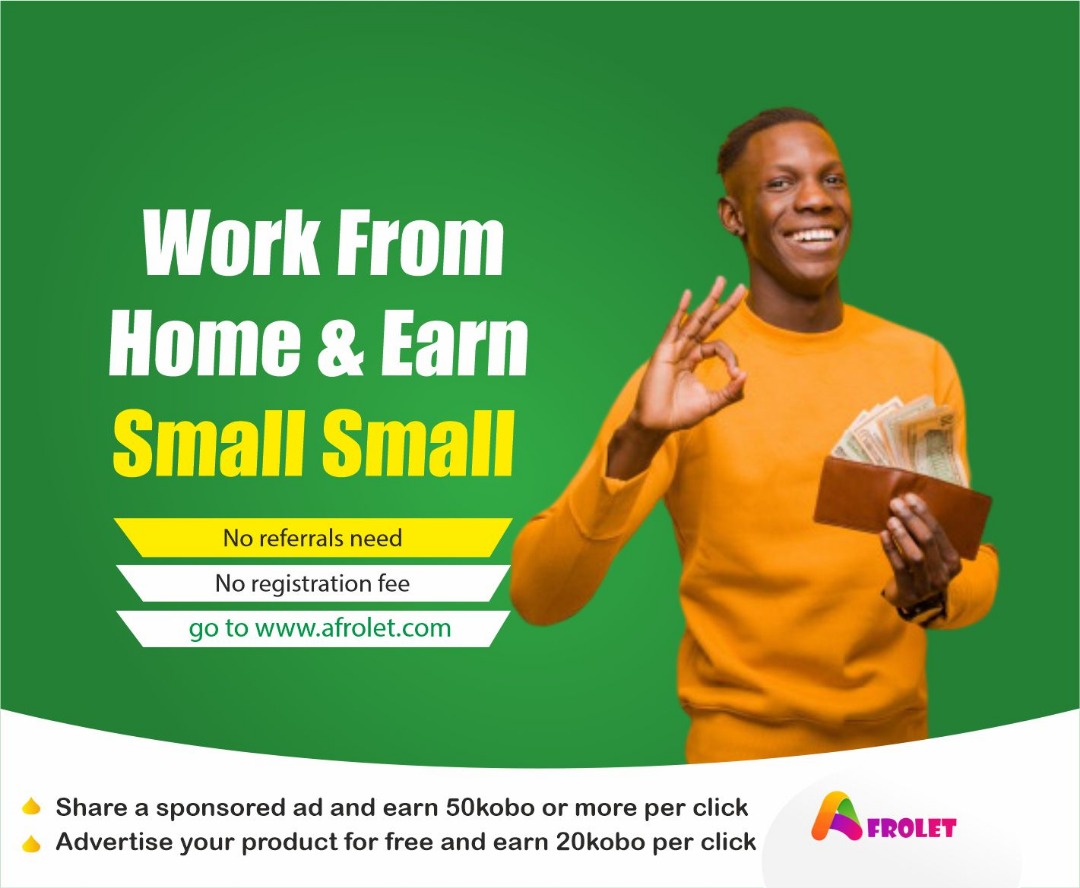 SPONSORED:- Afrolet Free Earning Campaign (Work From Home Promo)