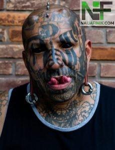 Horrific Body Modification As Rapper Rips Face To Give 'Demon Smile' |  Naijafinix