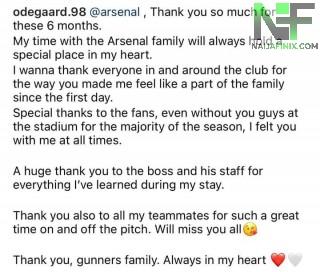 Martin Ødegaard Officially Confirms That He’s Not Re-joining Arsenal
