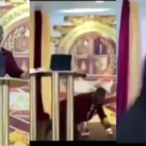 Shocking Moment Preacher Got Robbed At Gunpoint During Church Service (Video)