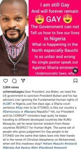 Uche Maduagwu Makes U-Turn And Claims Again That He ‘Was Born Gay And Is Still Gay’