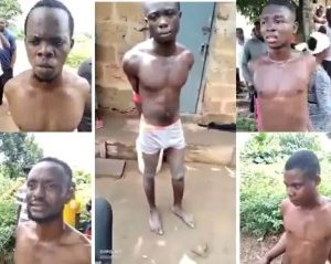 Young Armed Robbers Terrorizing Community In Abia State Caught And Paraded