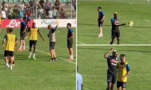 ‘You Are Talking Too Much’ – Victor Osimhen Kicked Out Of Training By Napoli Coach After Clash With Team Mate