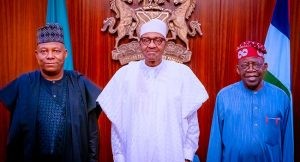 Buhari Receives Tinubu And Shettima At State House (Photos)
