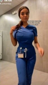 Nurse Trolled For Wearing Inappropriate Uniform Says “It’s Just My Body Shape”