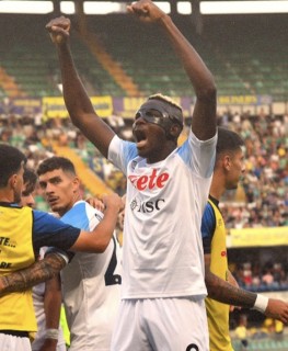 Osimhen Marks League Opener With Goal, Assist As Napoli Thrash Verona 5-2 Away