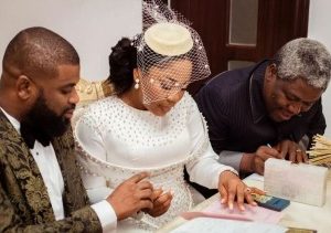 Photos From The Court Wedding Of Mercy Chinwo And Pastor Blessed Uzochikwa