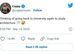 After Bagging A BSc And Two Master Degrees, DJ Cuppy Contemplates Returning To School To Study Architecture