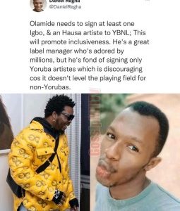 Do You Think Olamide Is Tribalistic For Signing Only Yoruba Artistes Always?