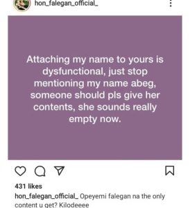 “Stop Feeling Important, I Left And You Were Stagnant” – Nkechi Blessing