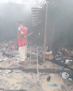 Fire Outbreak At Main Market, Onitsha, Anambra State 