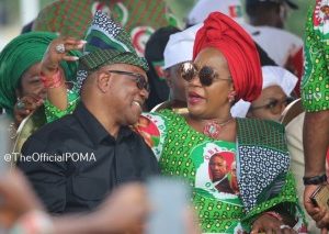 Loved Up Photo Between Peter Obi And His Wife at Ibadan