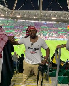 Nigerian Man Takes Peter Obi Campaign To World Cup In Qatar