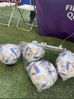 Adidas Smart Football Being Charged In Qatar.