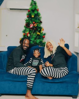 Simi And Adekunle Gold Celebrate Christmas With Their Daughter, Deja