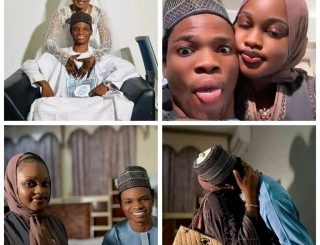 “Leadership is not by age” – 22-year-old newlywed Nigerian woman writes as she shares photos with 22-year-old husband