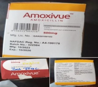 NAFDAC Recalls Amoxivue (Amoxicillin) 500mg Capsules Due To Significantly Low Active Pharmaceutical Ingredient (API) Content