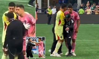 Former Liverpool star, Luis Suarez caught on camera spitting on rival coach after Inter Miami cup final loss
