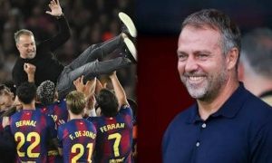 Hansi Flick named La Liga Coach of the Season after Barcelona title defence