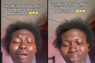 Lady weeps as she seeks guidance over blood oath with married lover