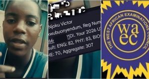 2026 WAEC: Boy who scored 307 in JAMB shares his result online