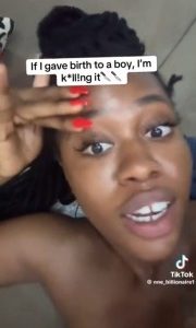 Nigerian feminist says she would end pregnancy if she was carrying a boy