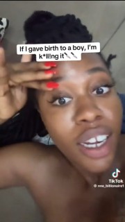 Nigerian feminist says she would end pregnancy if she was carrying a boy