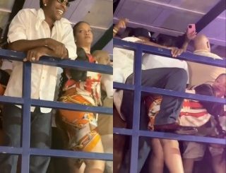 Rihanna grinds against her man A$AP Rocky in Barbados carnival (video)