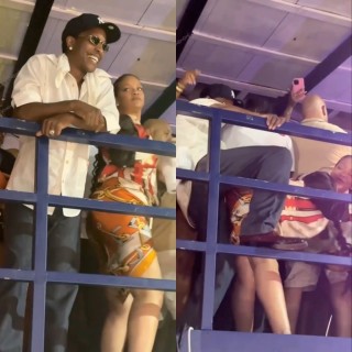 Rihanna grinds against her man A$AP Rocky in Barbados carnival (video)